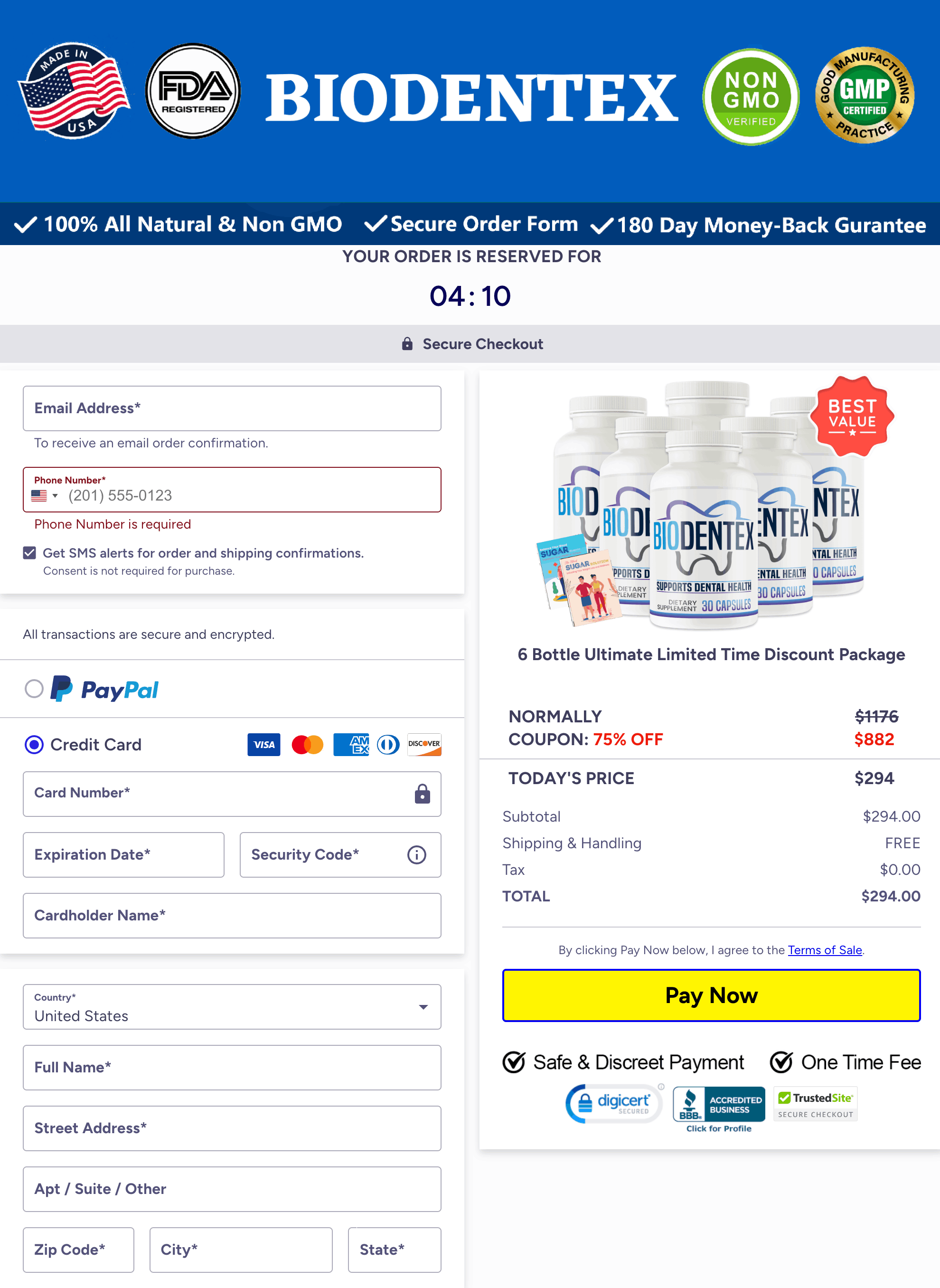 biodentex-order-page